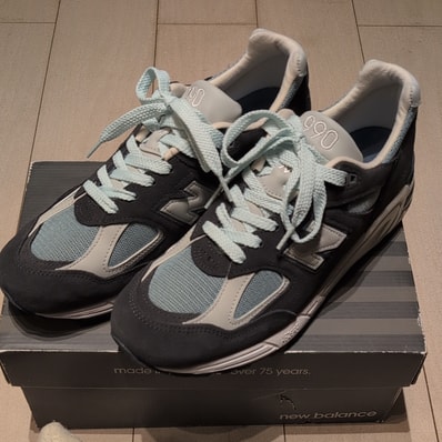 KITH Ronnie Fieg × New Balance 990V2 "Steel Blue"