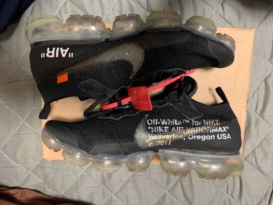 Off-White × Nike Air Vapormax "Black/Total Orange/Clear"