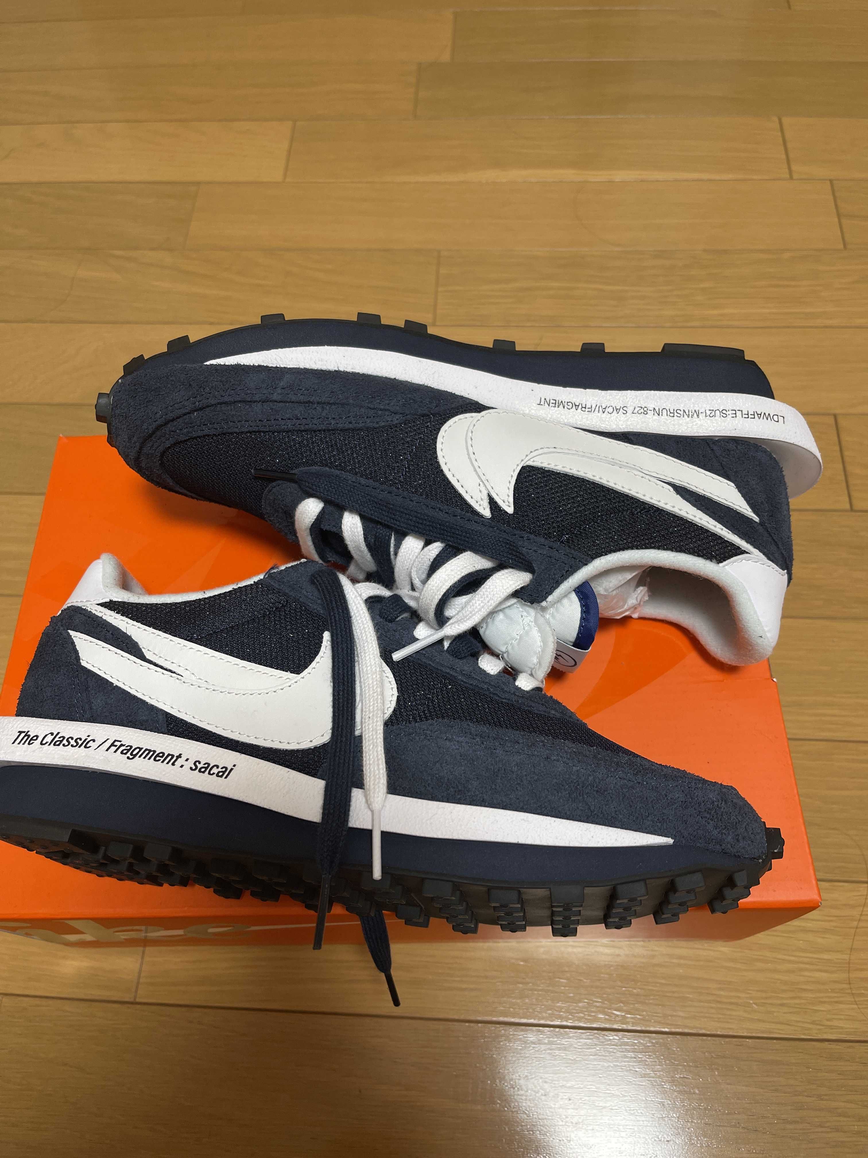Fragment × sacai × Nike LD Waffle "Blackended Blue"