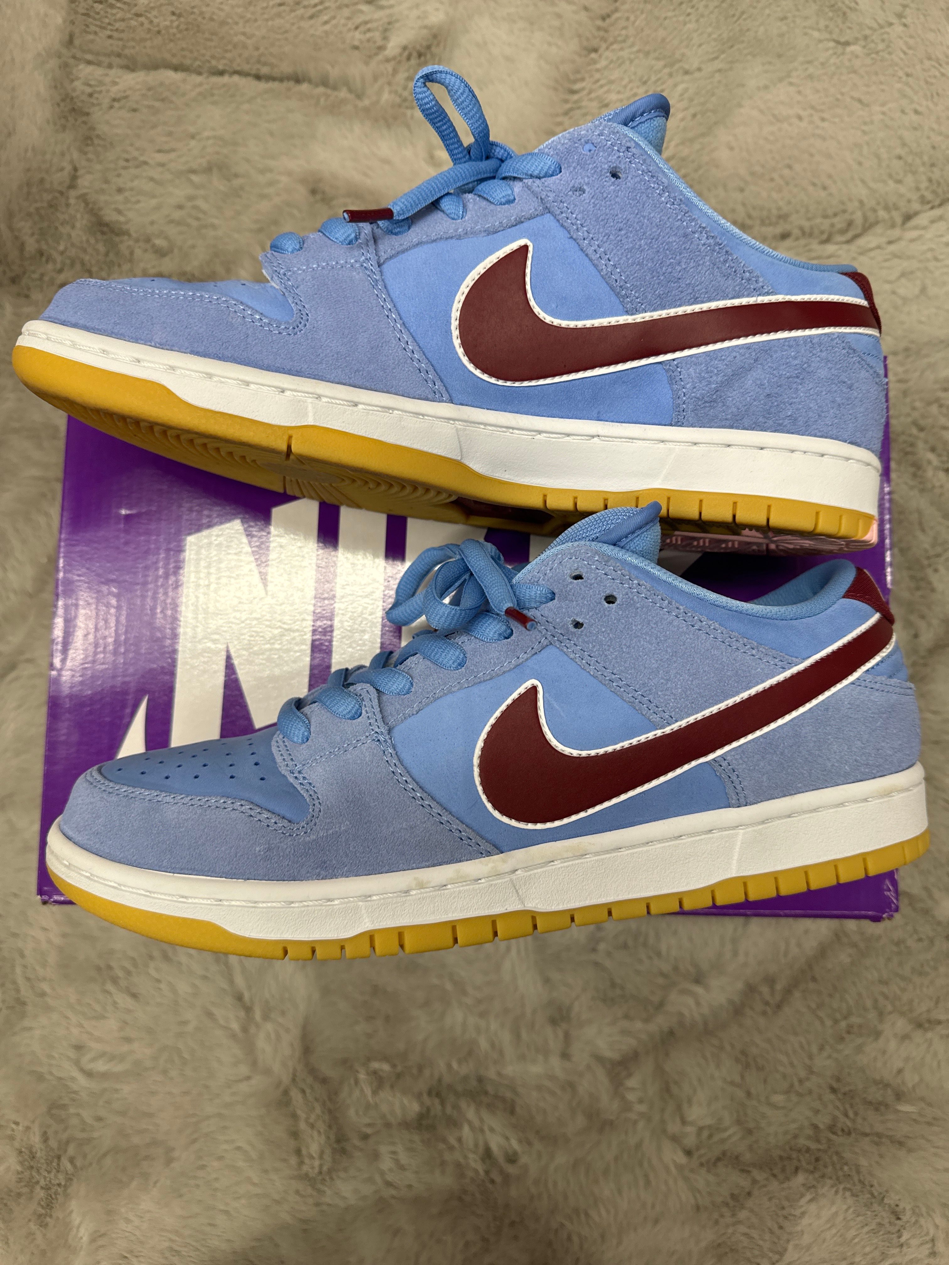 Nike SB Dunk Low Pro "Philadelphia Phillies/Valor Blue and Team Maroon"