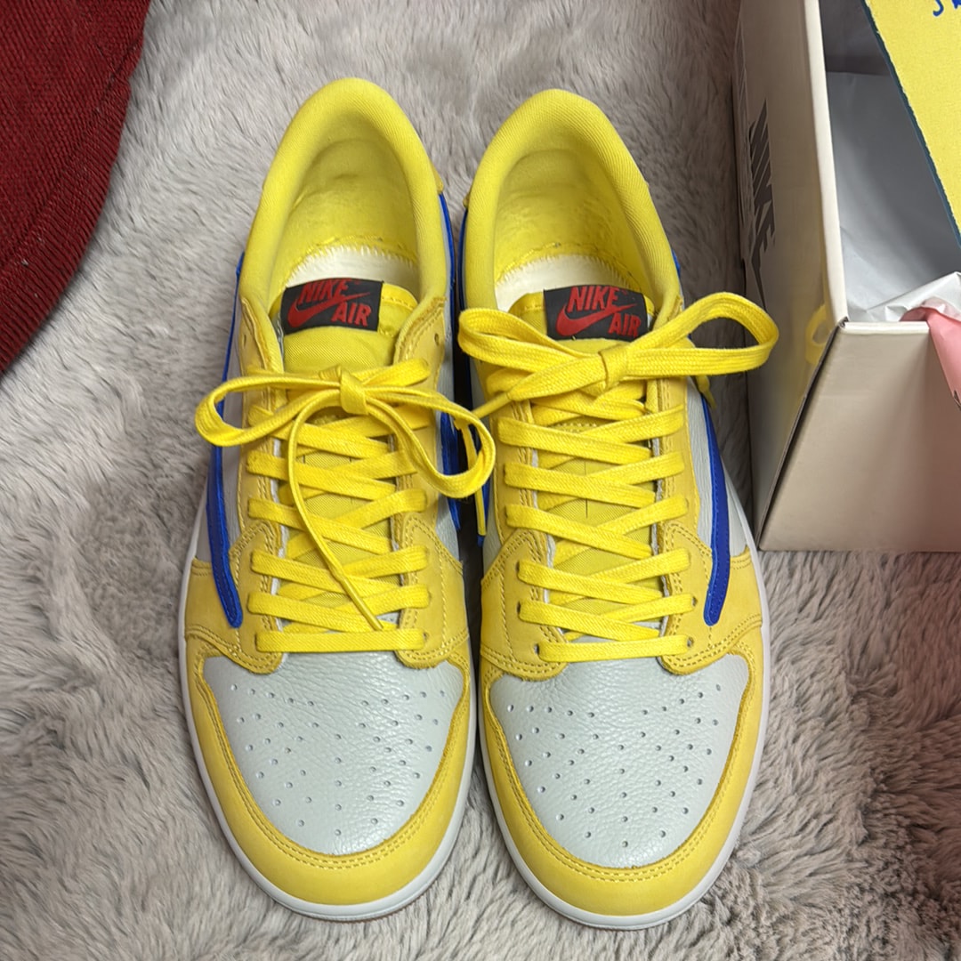 Travis Scott × Nike Women's Air Jordan 1 Retro Low OG "Canary"