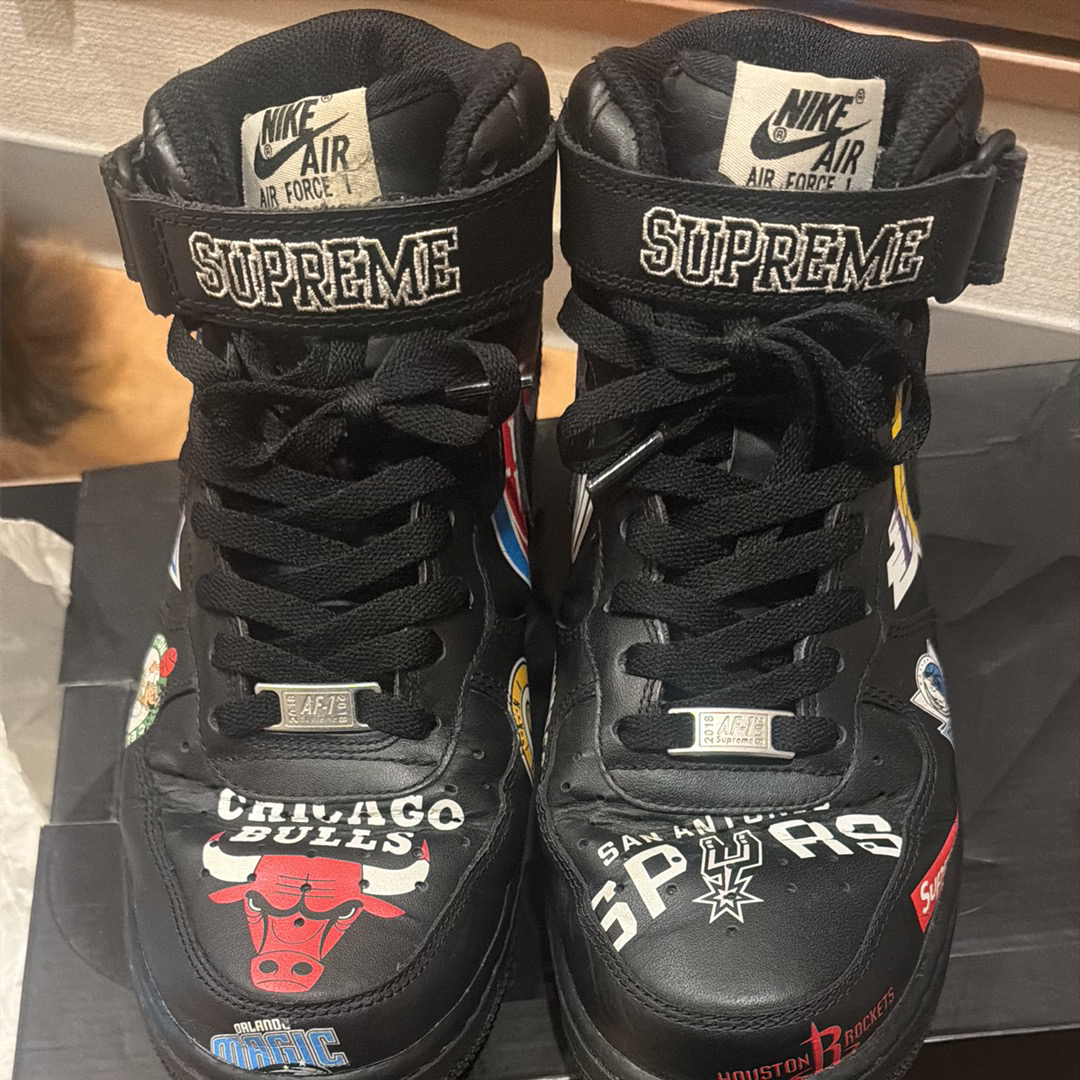 シュプリーム × NBA × ナイキ エアフォース1 ミッド 