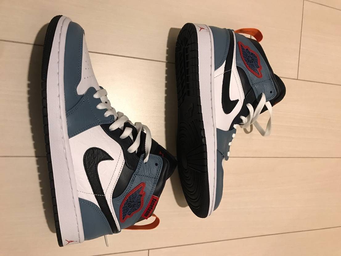 FACETASM × Nike Air Jordan 1 Mid "White/Navy"