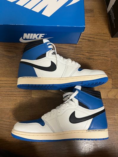 Travis Scott × fragment design × Nike Air Jordan 1 Retro High OG SP "Military Blue"