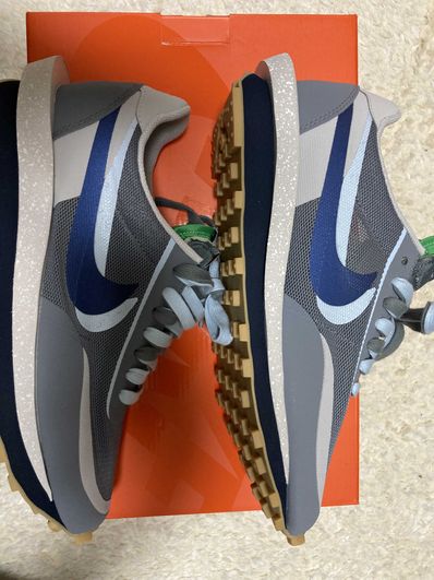 CLOT × Sacai × Nike LD Waffle "Grey Obsidian/Cool Grey"