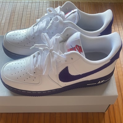 Nike Air Force 1 Low '07 EMB "White and Court Purple"