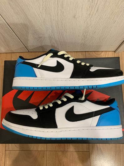 Nike Air Jordan 1 Low OG "Black and Dark Powder Blue/UNC"