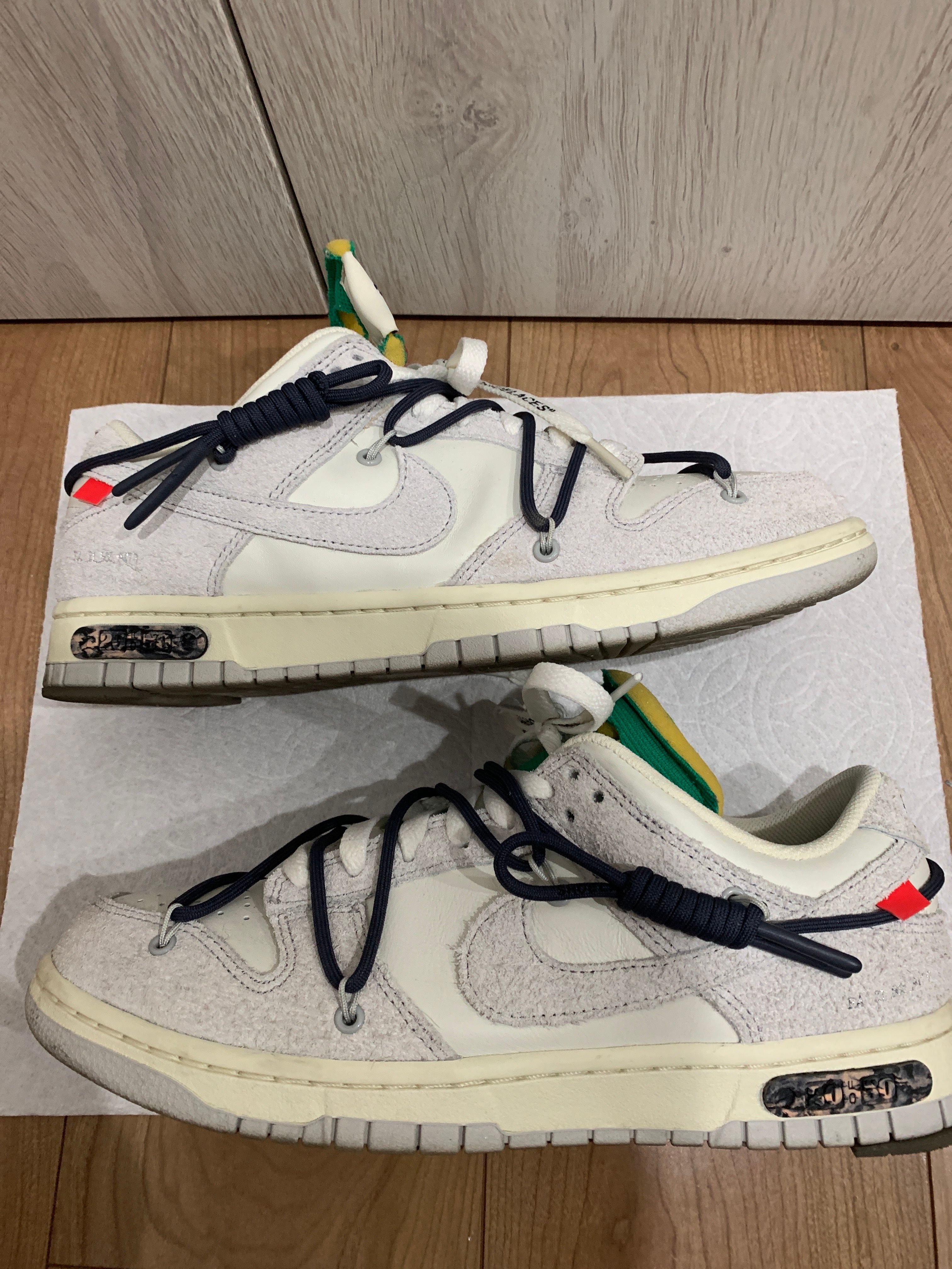 Off-White × Nike Dunk Low "Sail/Neutral Grey/Gridiron"