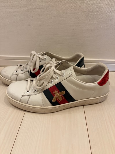 GUCCI Ace with Bee Sneaker "White Leather"