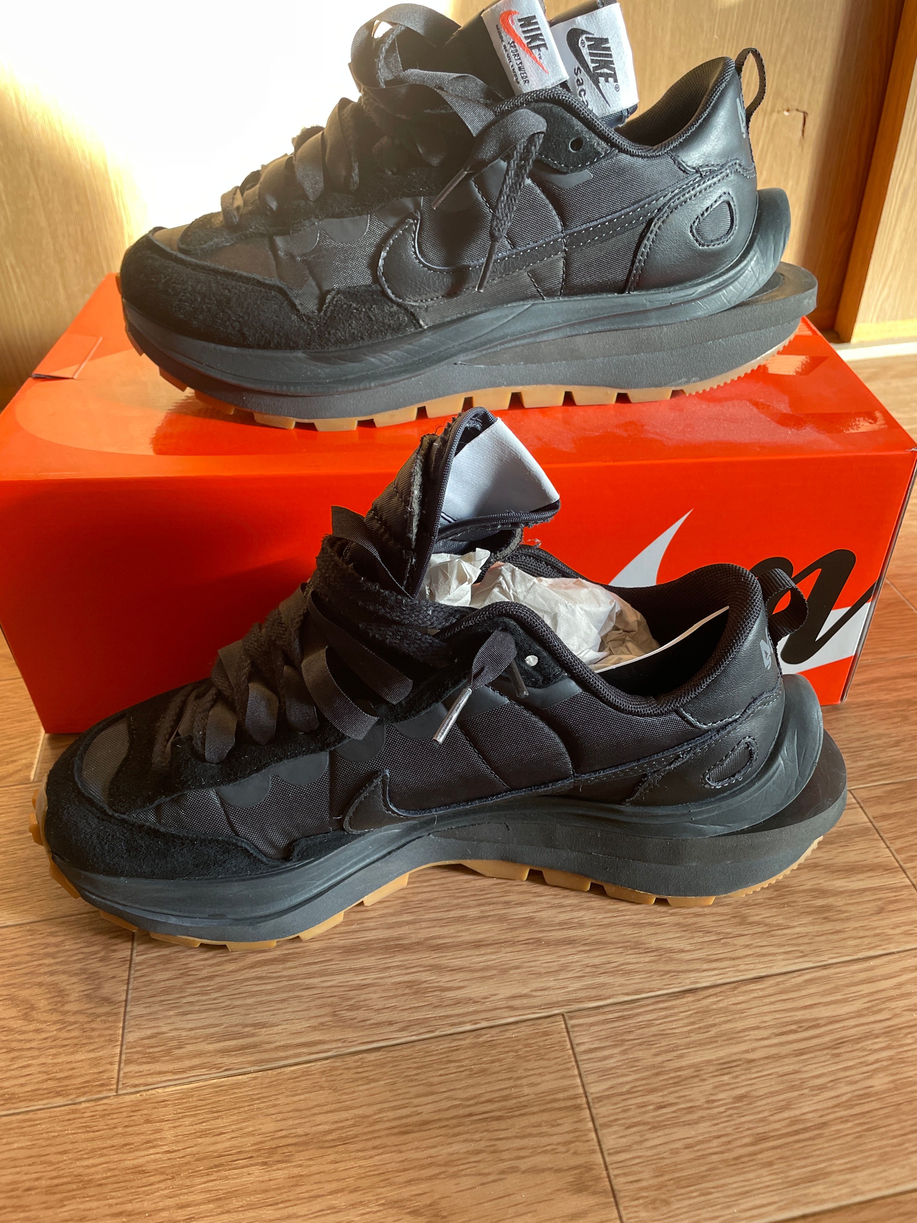 sacai × Nike VaporWaffle "Black Gum"