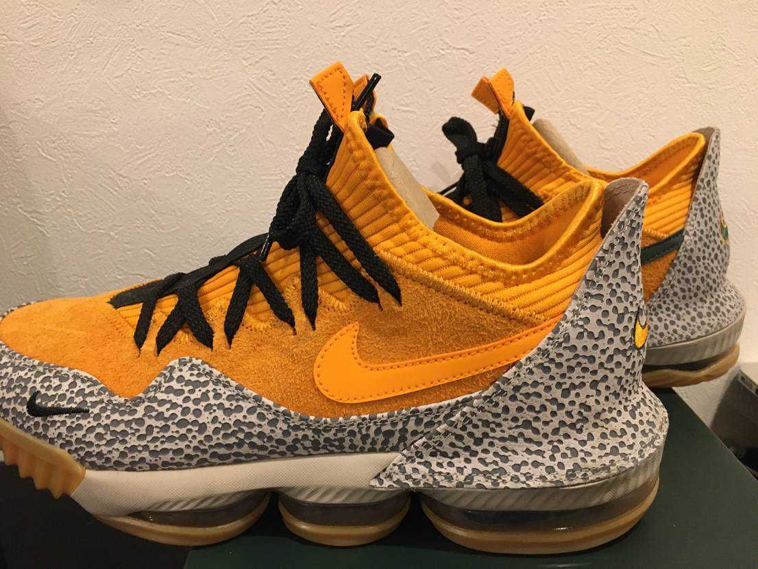 atmos × Nike LeBron 16 Low "Safari" (CD9471-800/CI3358-800)
