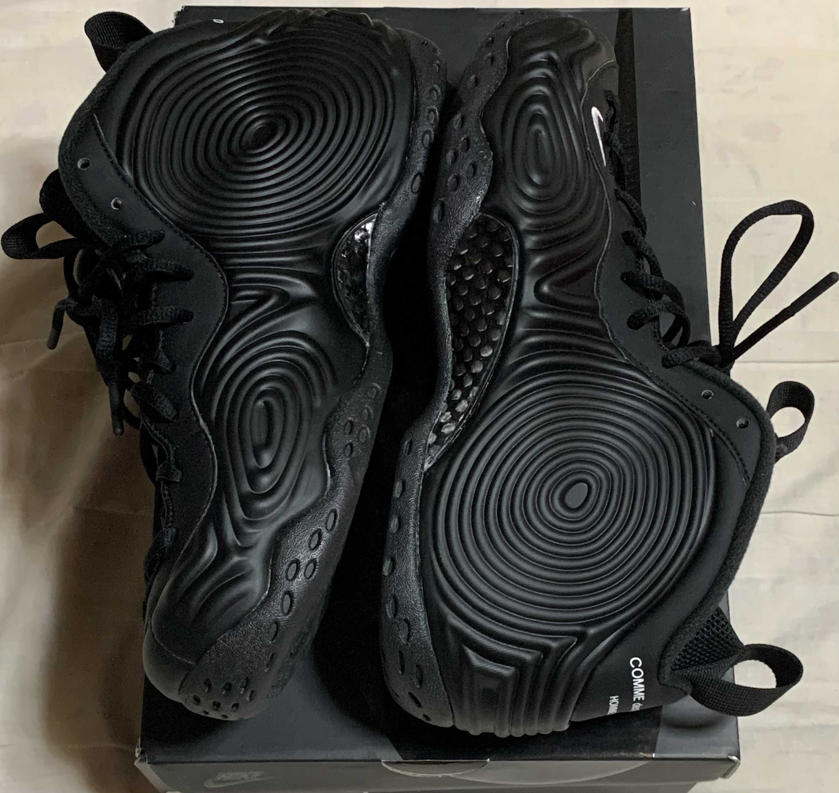 COMME des GARCONS × Nike Air Foamposite One "Black"