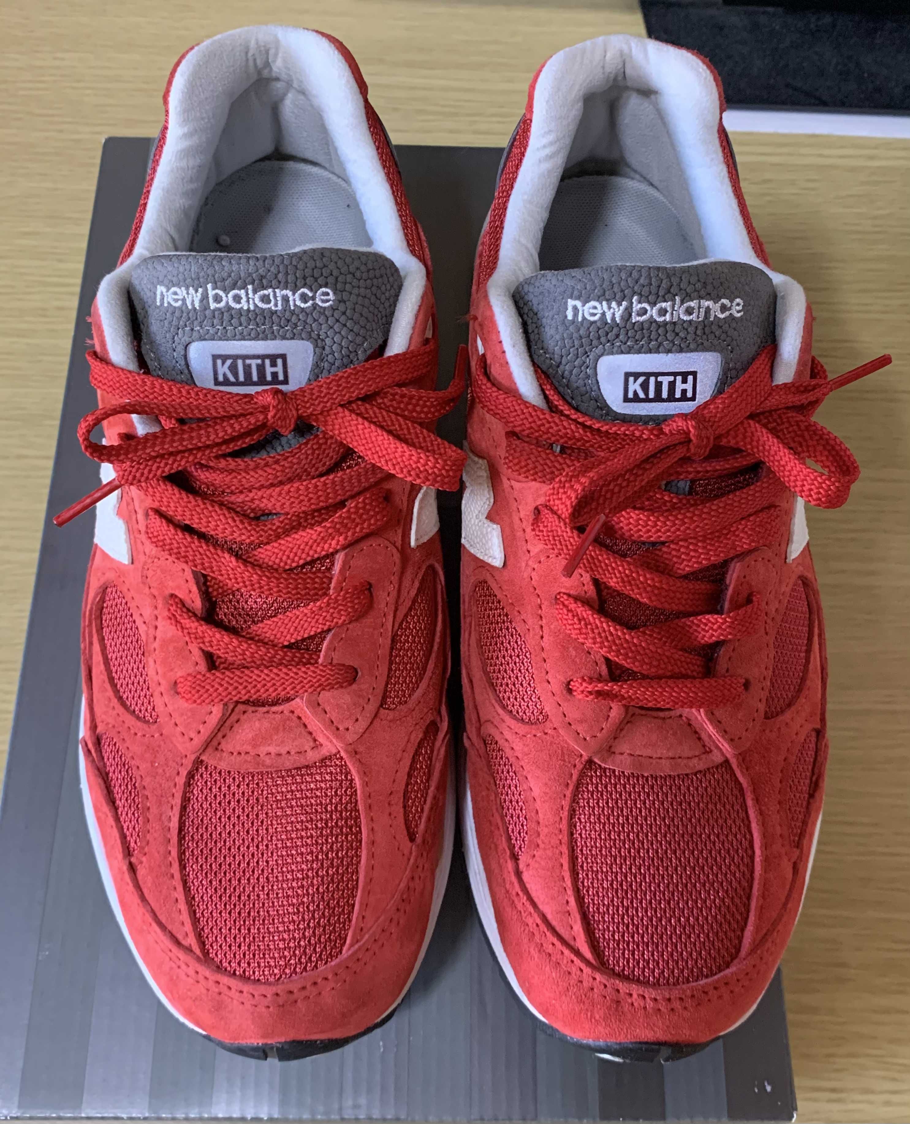 KITH × New Balance 992 Kithmas "Red"