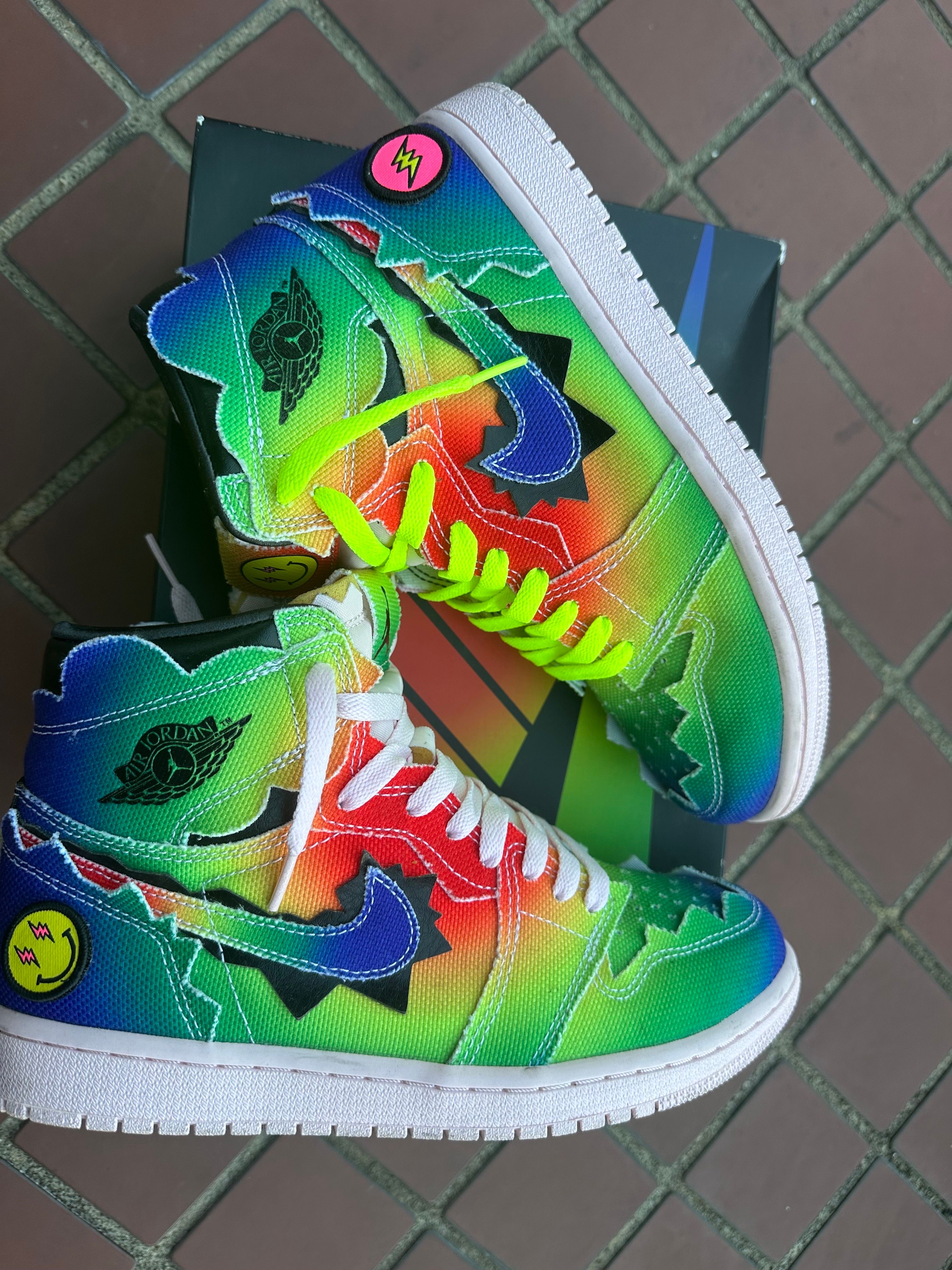 J Balvin × Nike Air Jordan 1 High OG "Rainbow"
