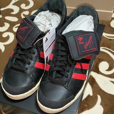 Willy Chavarria × adidas Jabbar Low "Core Black/Core Black/Red"