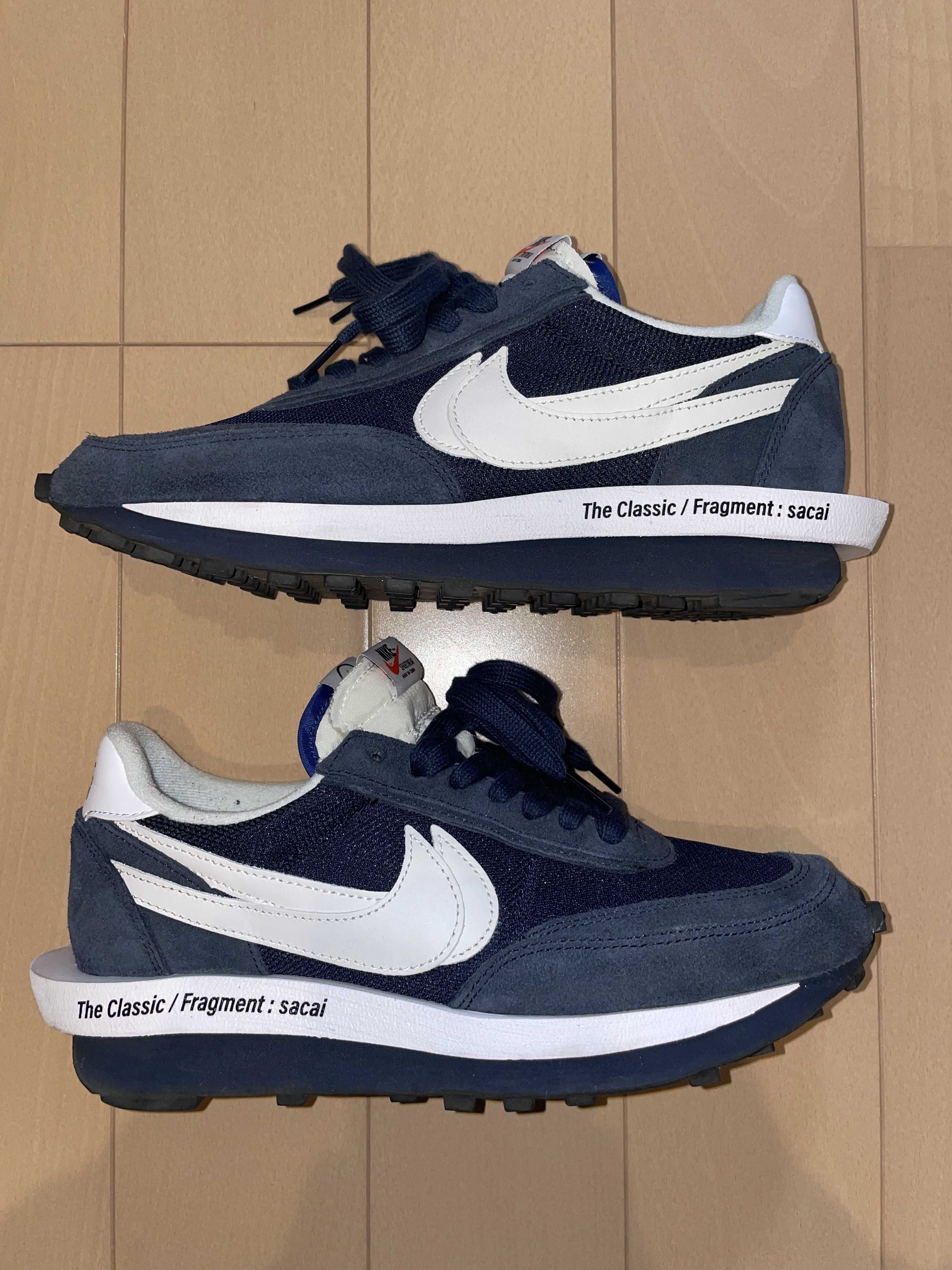 Fragment × sacai × Nike LD Waffle "Blackended Blue"