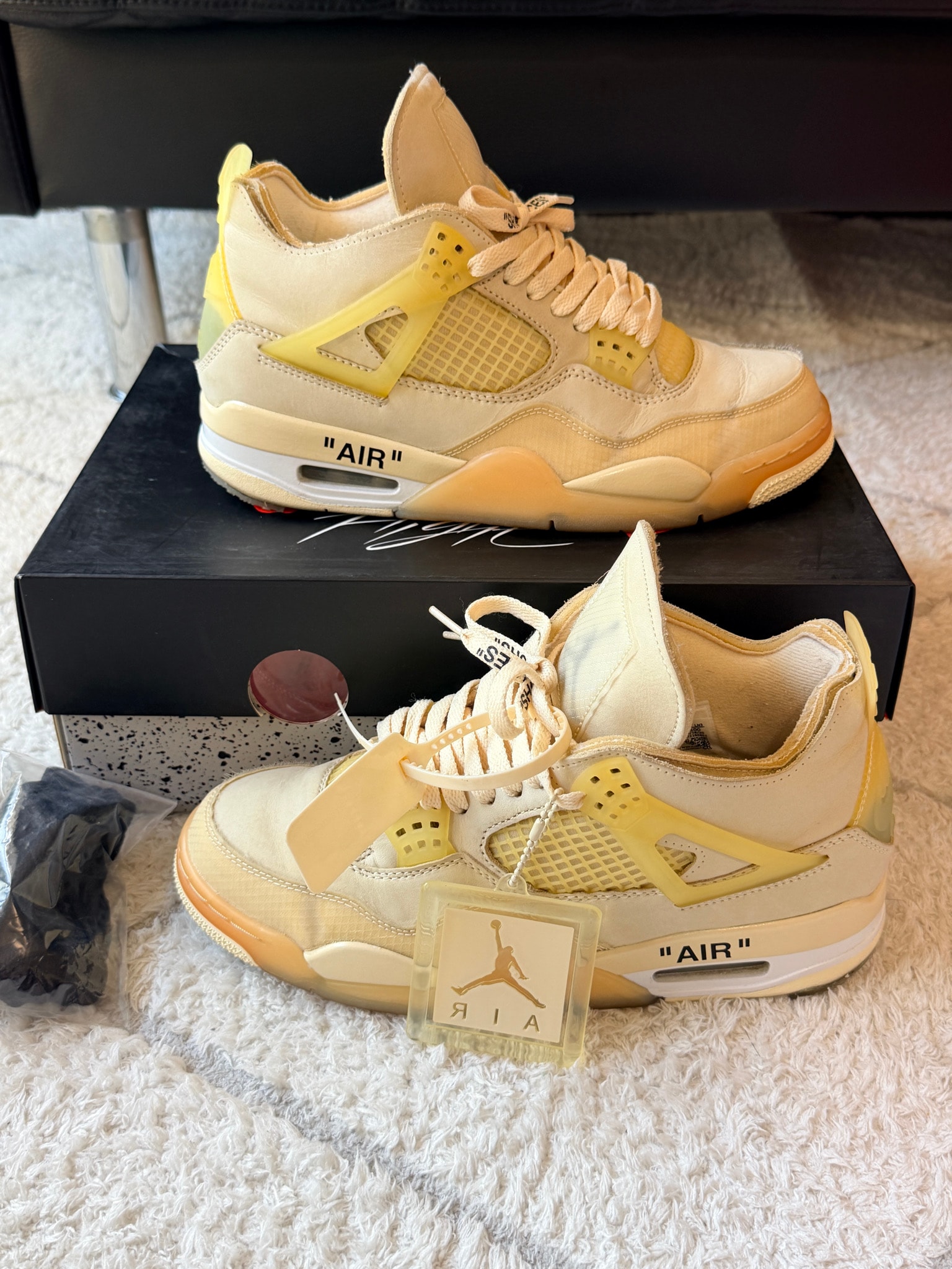 Off-White × Nike Women's Air Jordan 4 SP "Sail"