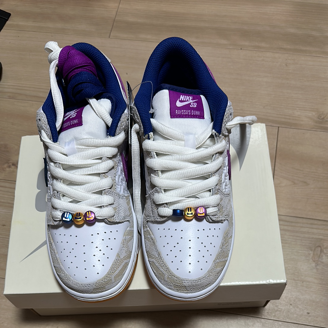 Rayssa Leal × Nike SB Dunk Low PRM "Pure Platinum and Vivid Purple"