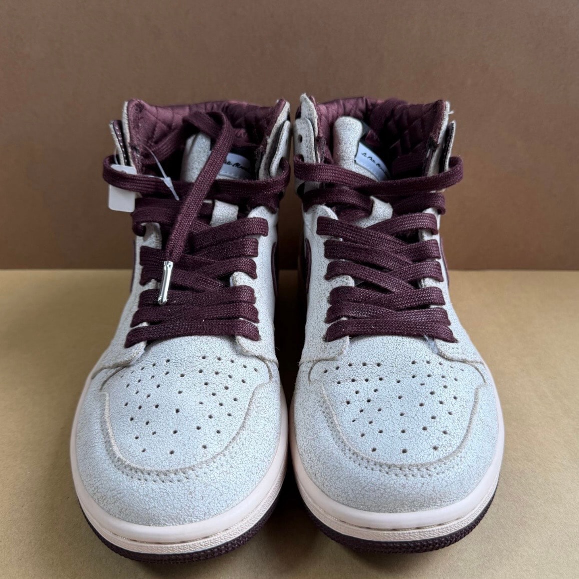 A Ma Maniere × Nike Air Jordan 1 Retro High OG "Sail and Burgundy"