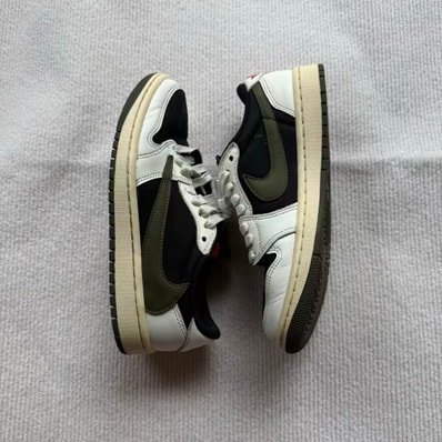 Travis Scott × Nike Women's Air Jordan 1 Low OG "Medium Olive"