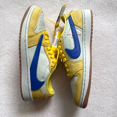 Travis Scott × Nike Women's Air Jordan 1 Retro Low OG "Canary"