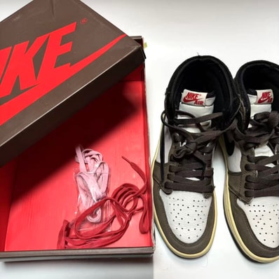 Travis Scott × Nike Air Jordan 1 Retro High OG TS SP "Sail/Dark Mocha"