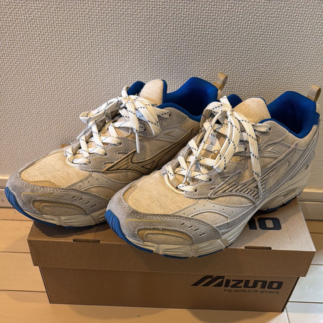 WIND AND SEA × Mizuno MXR "Beige/Grey/Blue"