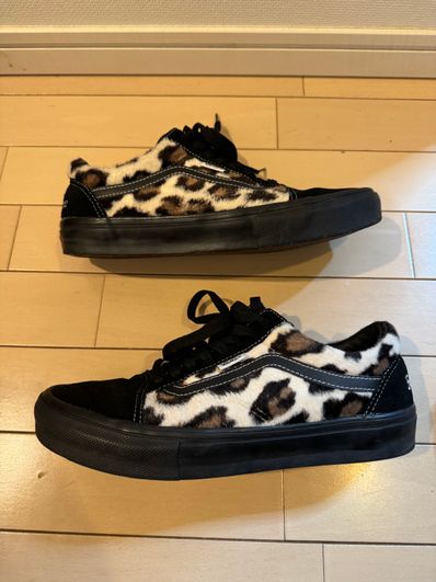 Supreme × Vans Leopard Old Skool "Black"