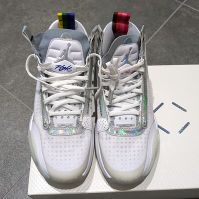Nike Air Jordan XXXIV "White Metallic Silver"