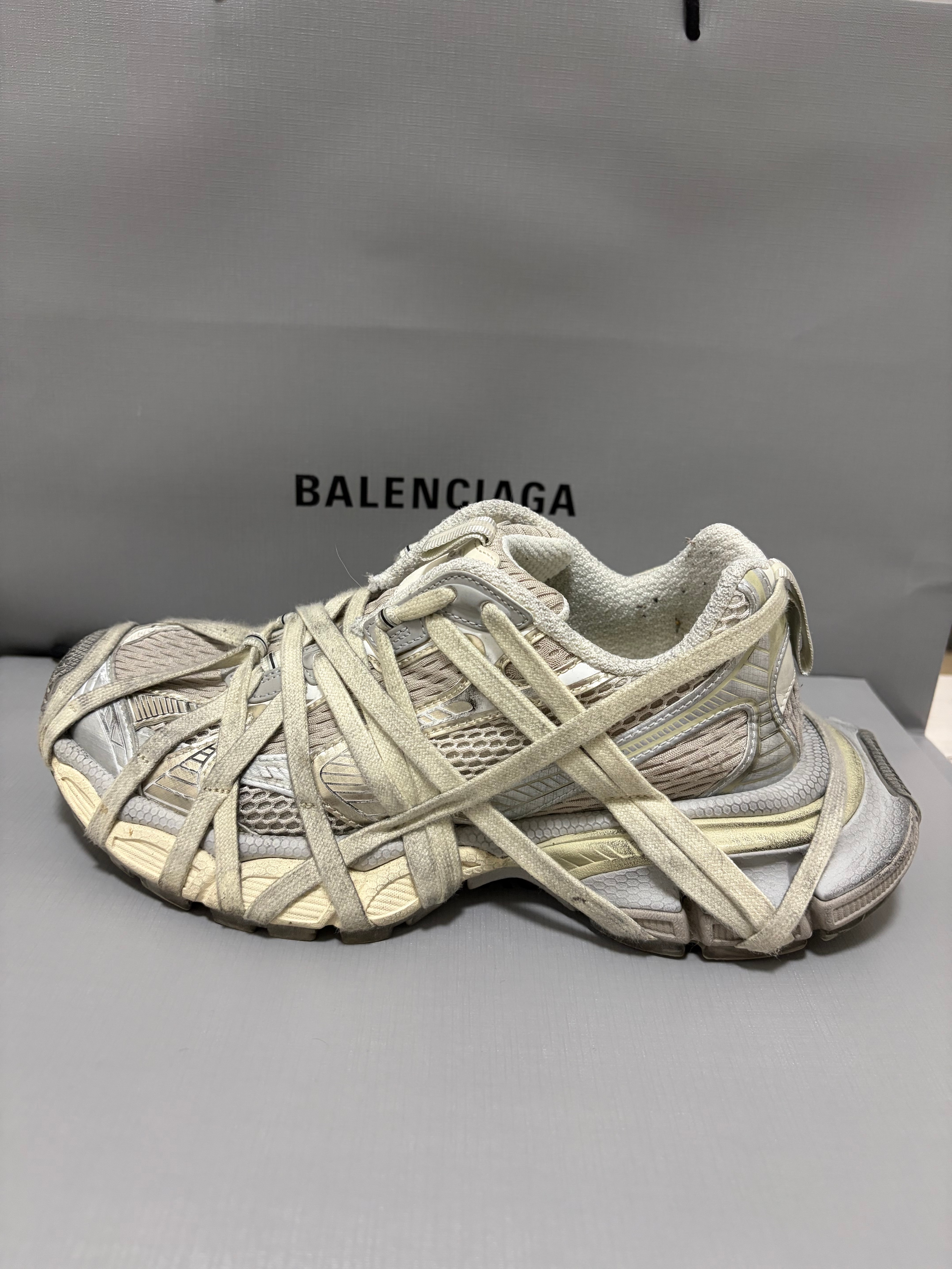 BALENCIAGA 3XL Extreme Lace Sneaker "Light Beige"