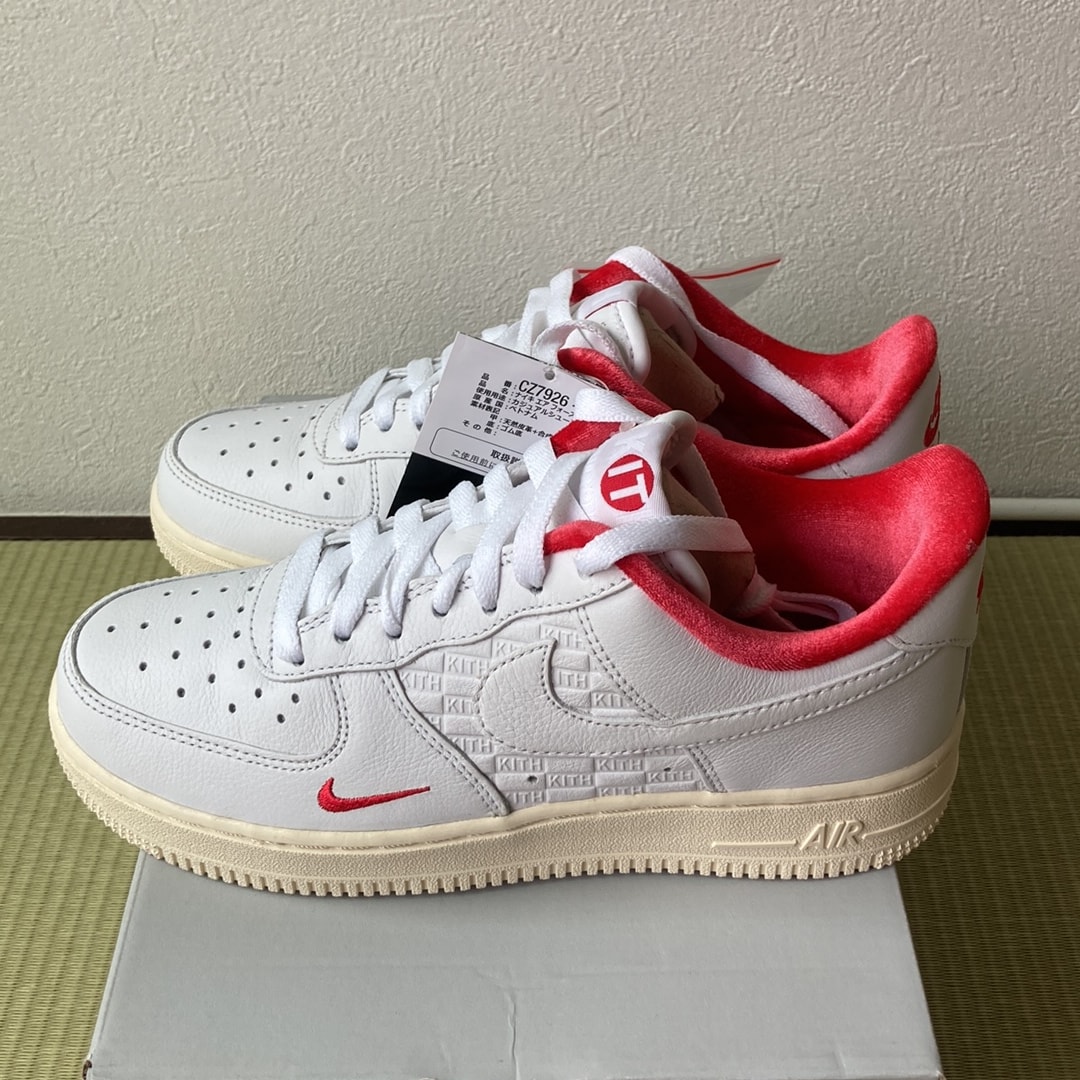 KITH × Nike Air Force 1 Low "White/Red"