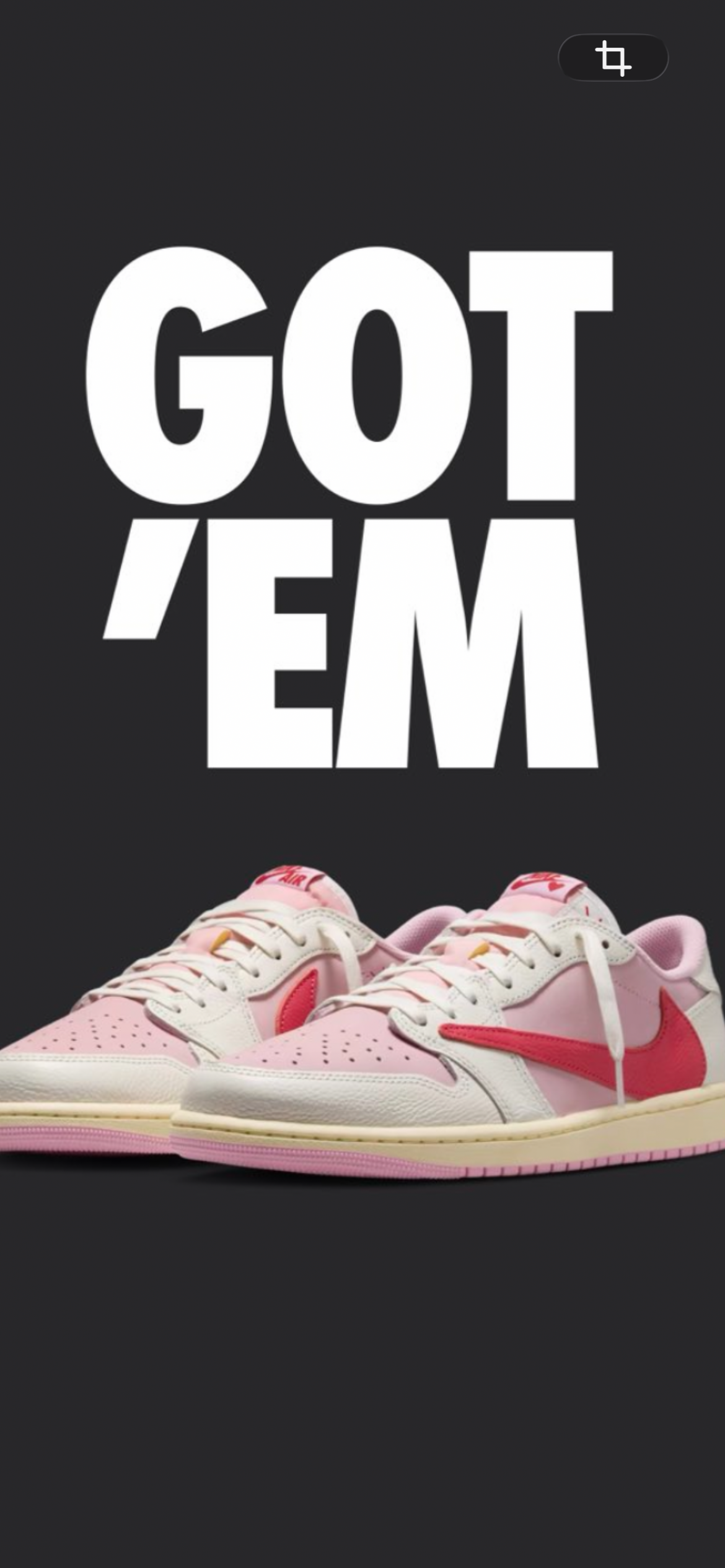 Travis Scott × Nike Air Jordan 1 Retro Low OG "Sail/Tropical Pink"