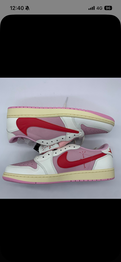 Travis Scott × Nike Air Jordan 1 Retro Low OG "Sail/Tropical Pink"