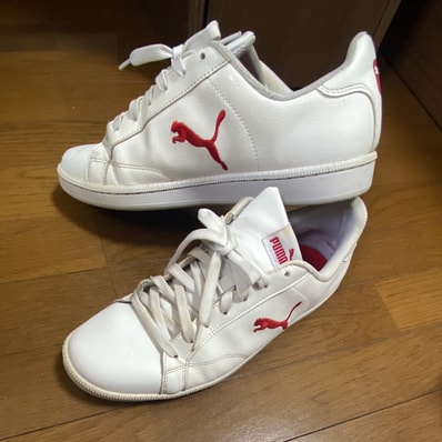 PUMA Smash Cat L "Puma White/Barbados Cherry"