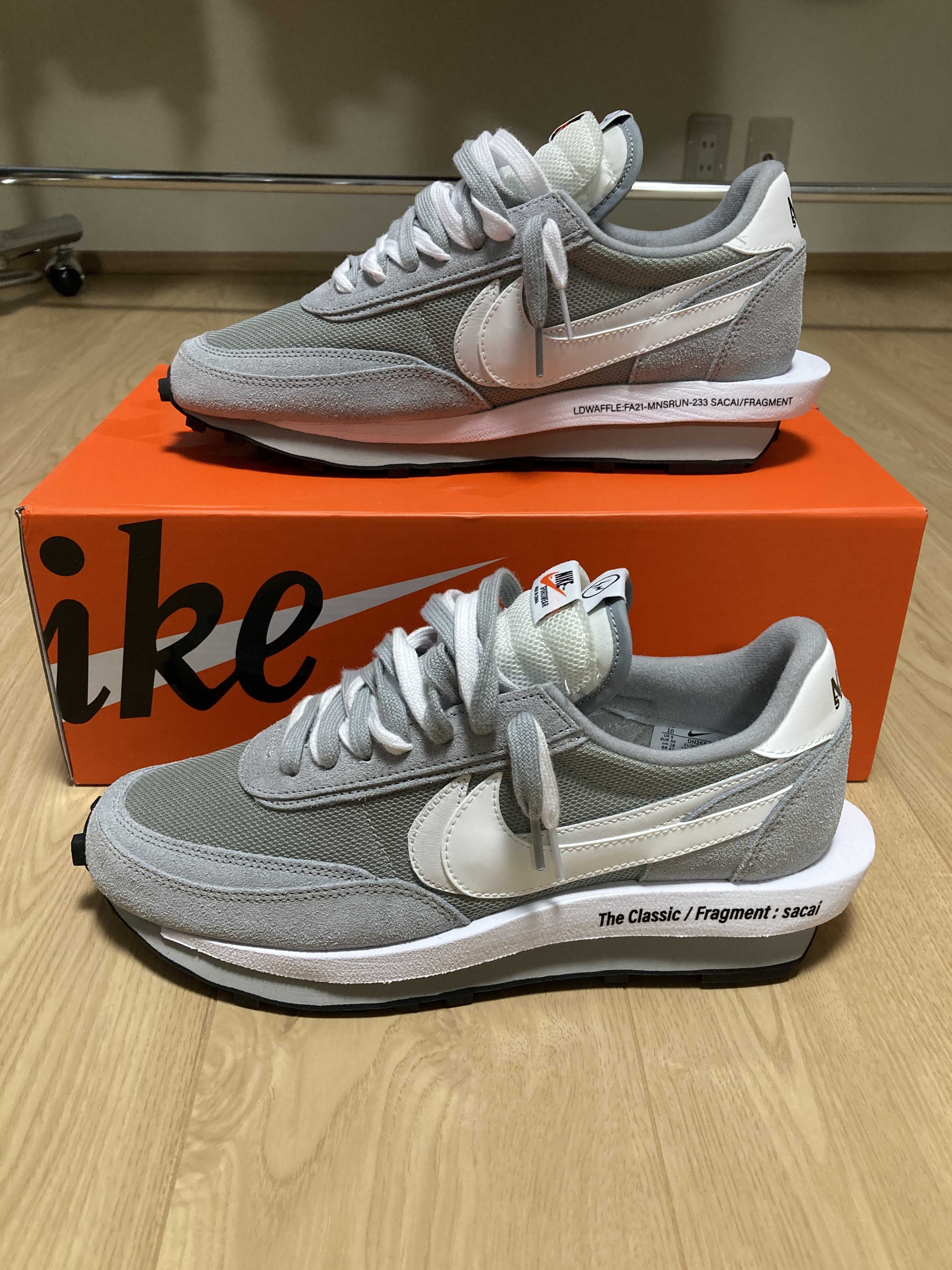 Fragment × sacai × Nike LD Waffle "Light Smoke Grey"