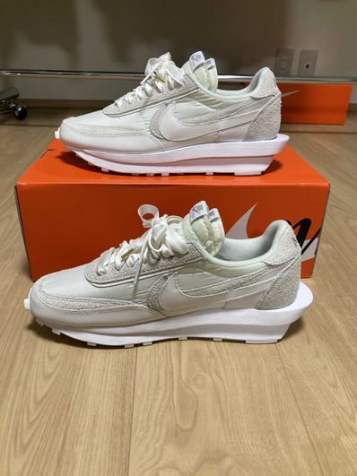 sacai × Nike LDV Waffle "Triple White"