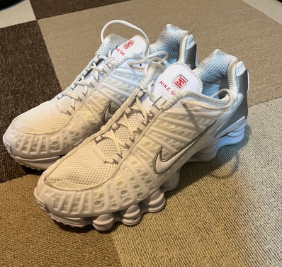 Nike Shox TL "White/Metallic Silver/Max Orange/White"