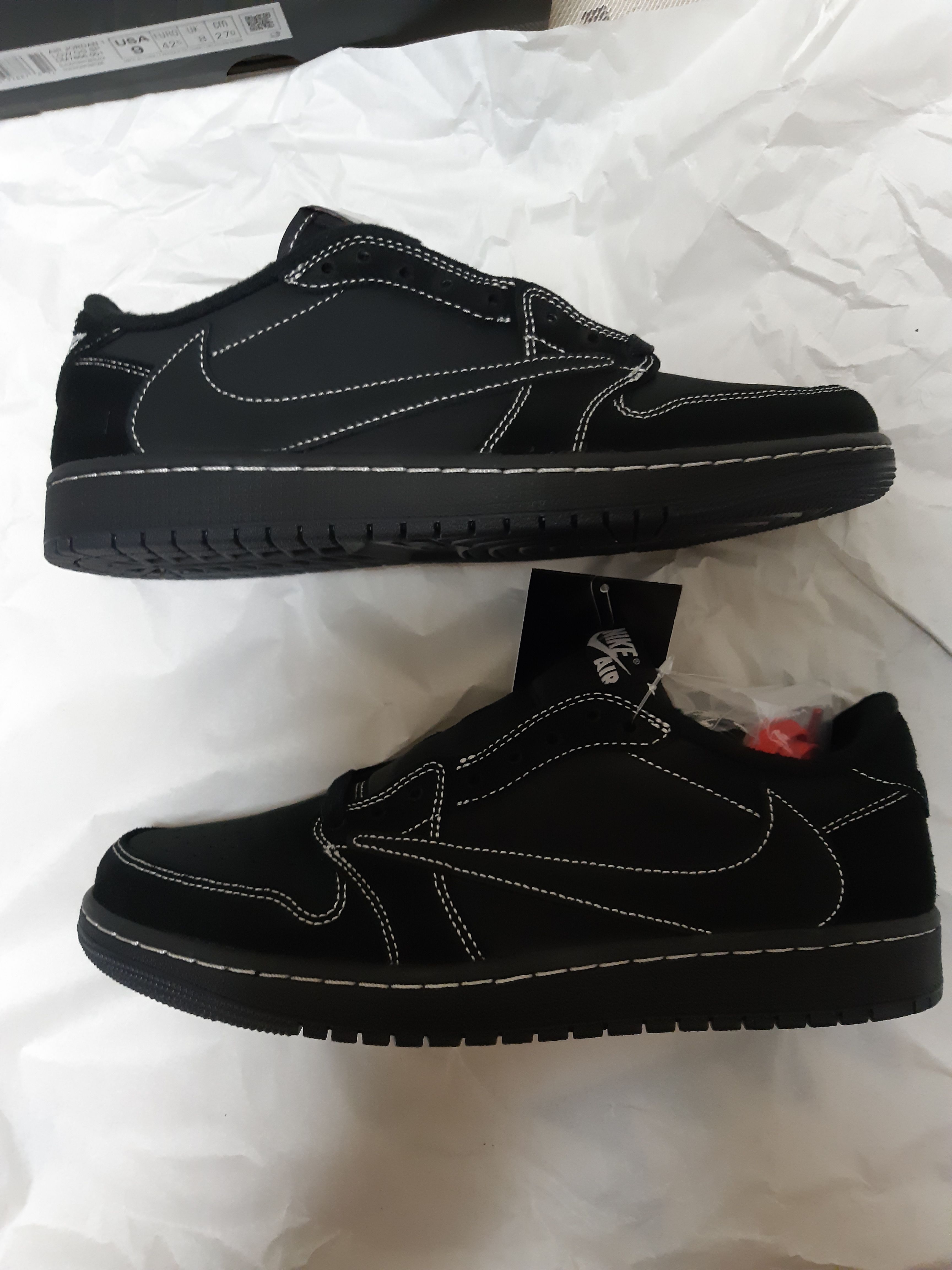 Travis Scott × Nike Air Jordan 1 Low OG SP "Black Phantom"