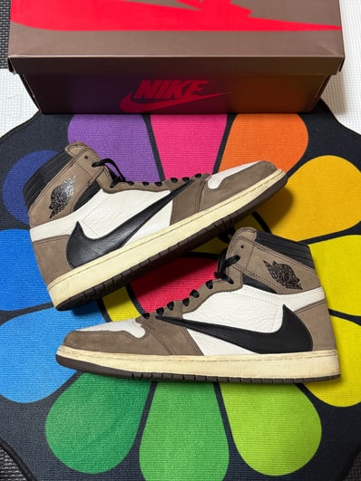 Travis Scott × Nike Air Jordan 1 Retro High OG TS SP "Sail/Dark Mocha"