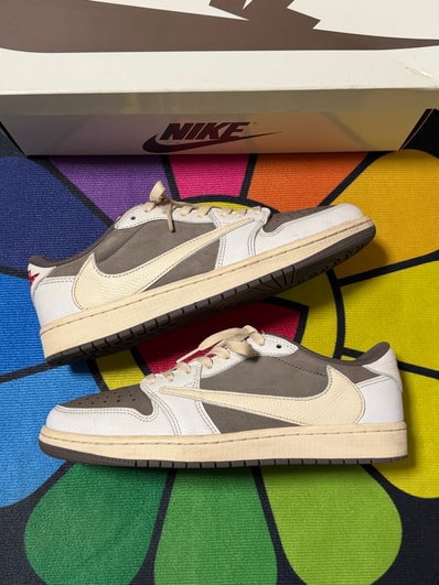 Travis Scott × Nike Air Jordan 1 Low OG SP "Reverse Mocha/Sail and Ridgerock"