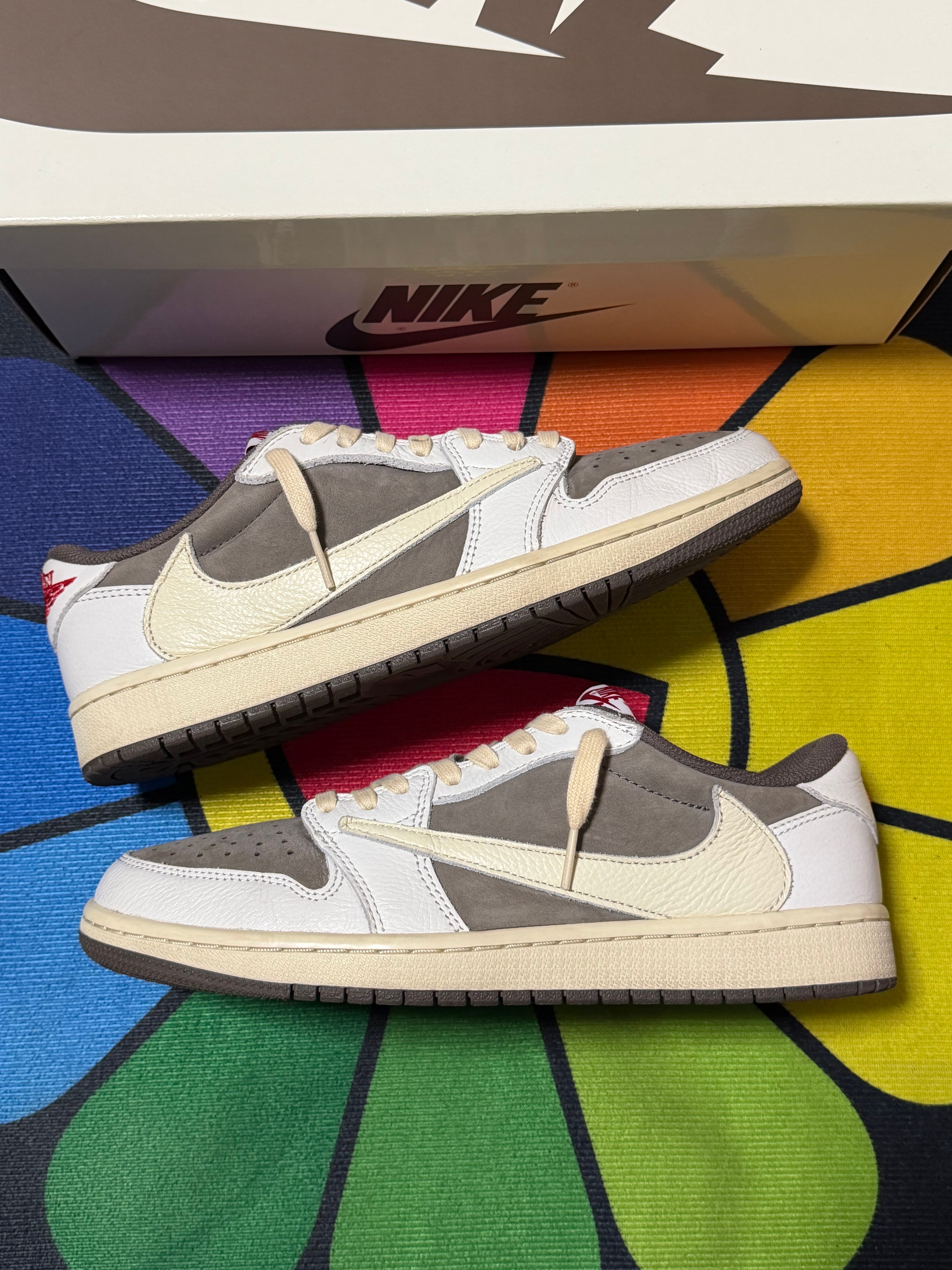 Travis Scott × Nike Air Jordan 1 Low OG SP "Reverse Mocha/Sail and Ridgerock"