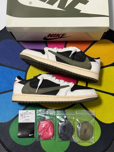 Travis Scott × Nike Women's Air Jordan 1 Low OG "Medium Olive"