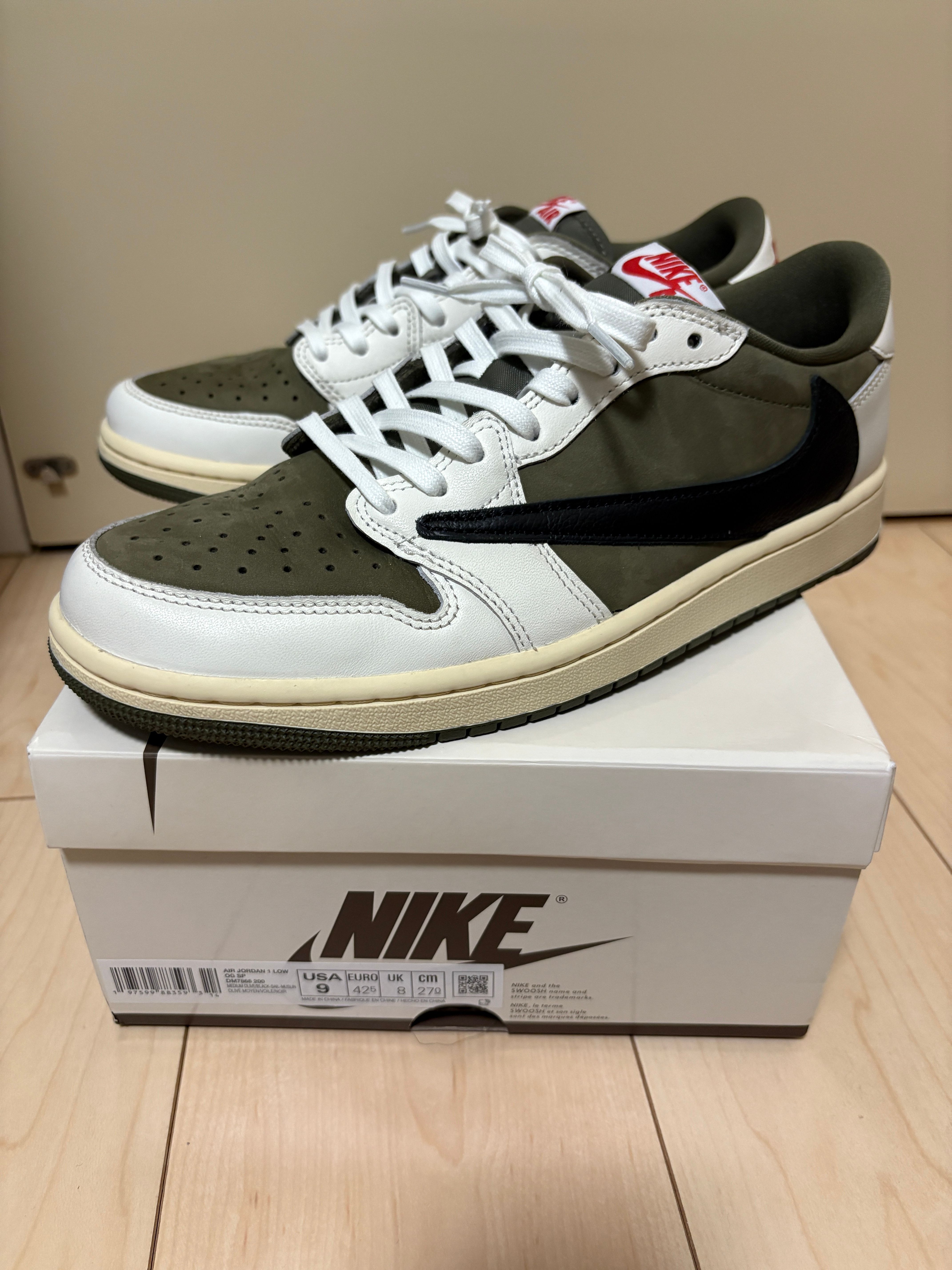 Travis Scott × Nike Air Jordan 1 Low OG SP "Reverse Olive"