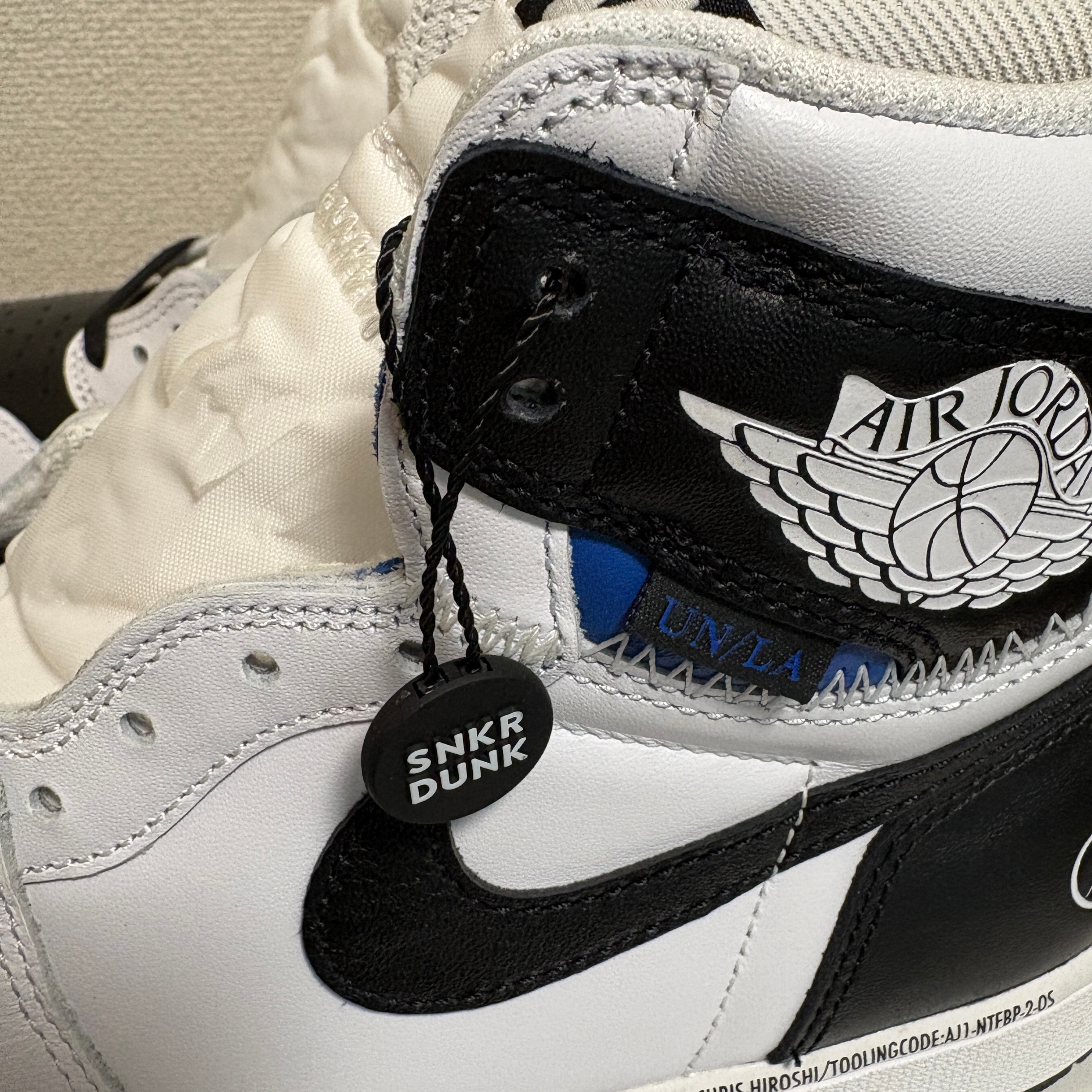 fragment design × UNION × Nike Air Jordan 1 Retro High OG "Black/White"