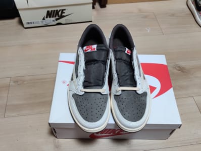 Travis Scott × Nike Air Jordan 1 Low OG SP "Reverse Mocha/Sail and Ridgerock"