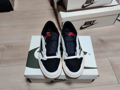 Travis Scott × Nike Women's Air Jordan 1 Low OG "Medium Olive"