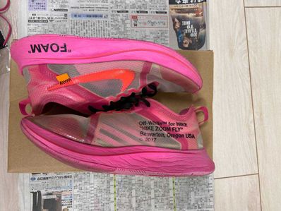 Off-White × Nike Zoom Fly "Pink"