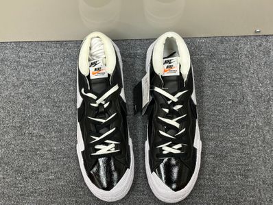 sacai × Nike Blazer Low "Black Patent Leather"