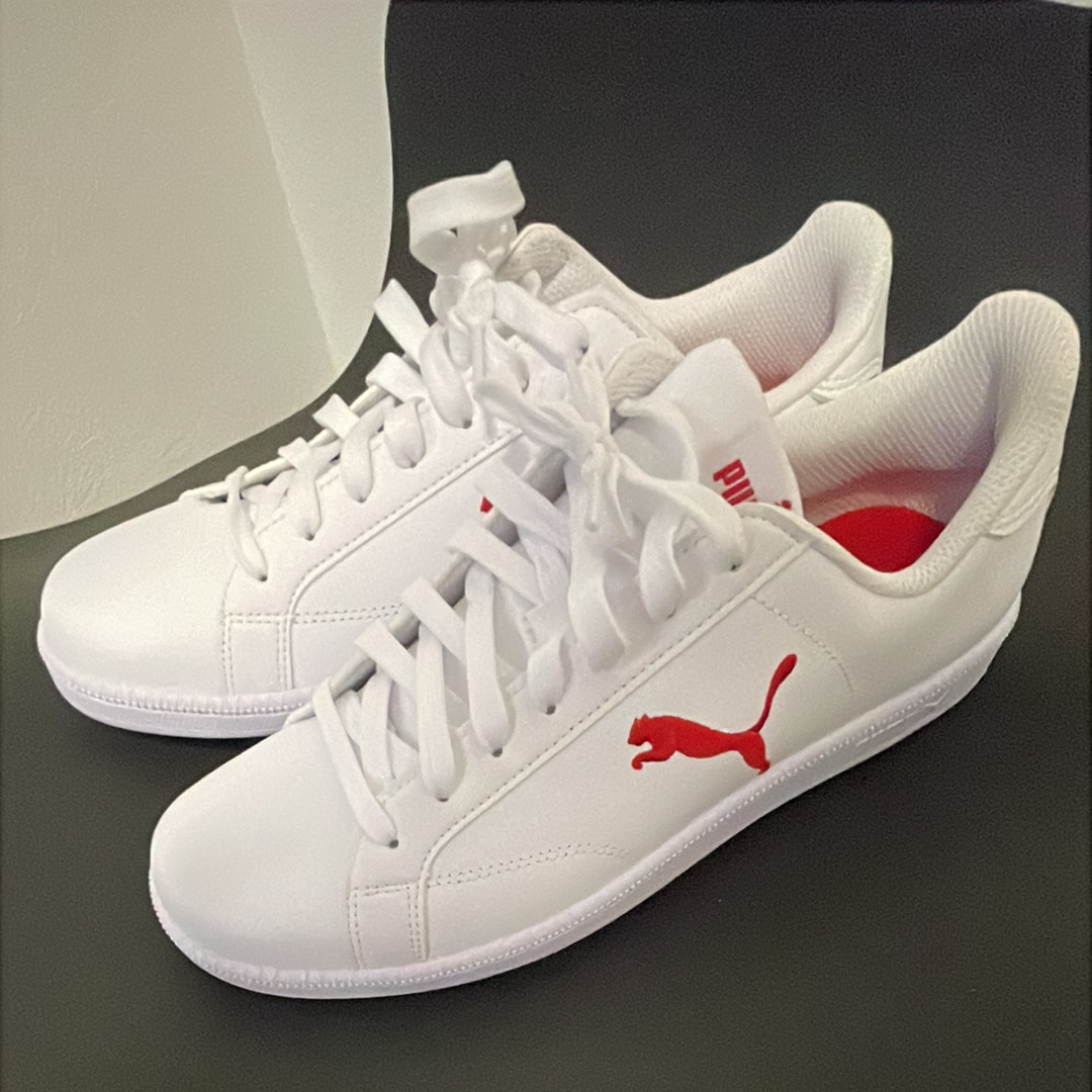 PUMA Smash Cat L "Puma White/Barbados Cherry"