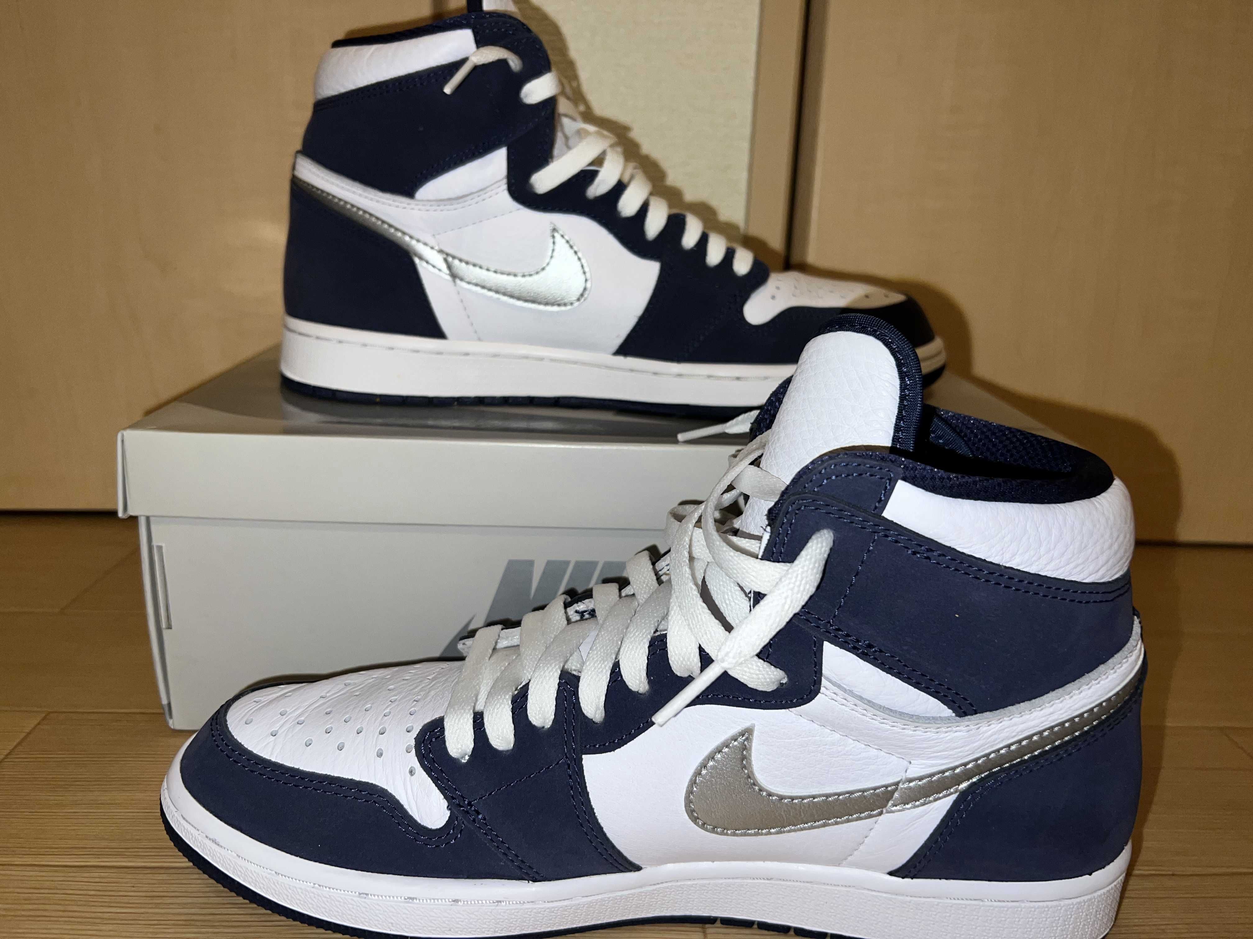 Nike Air Jordan 1 High OG CO.JP "White/Midnight Navy" (2020)(ブリーフケースなし)